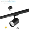 2025-2026箔晶外贸图册-251112 (27) Model & Wattage - High Lumen Series Isolated Driver LED Track Light (4 Wires / 120lm/W) - BJ-NGD40-S (40W / 90*L160*H190mm)