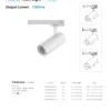 2025-2026箔晶外贸图册-251112 (30) Model & Wattage - YL Series STARSENSE Commercial Track Light (3 Wires / 100lm/W) - BJ-YL340S (35W / 85*120mm)