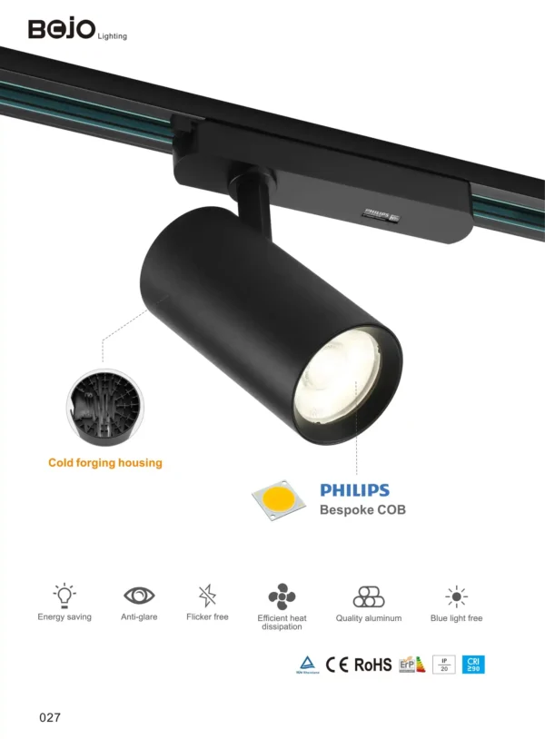 2025-2026箔晶外贸图册-251112 (39) Cold Forging LED Track Light - BH Series 4-Wires LED Track Light (≥100lm/W Cold Forging)