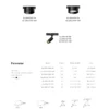 Model & Specification - Minute Series DR5 Recessed Downlights & Adjustable Spotlights (24V) - BJ-DR5-SP-12W (12W Adjustable / Φ45*110mm)