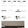 Magnetic Track Accessory - Minute Series Hanging Wire Kit for Round Suspendant Track (BJ-DR5-YD)