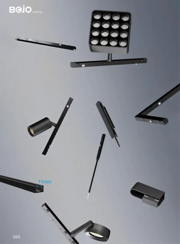 2025-2026箔晶外贸图册-251112 (77) Model & Specification - X Series 22mm Magnetic Track Spotlights, Grilles, Floods & Pendants (48V) - BJ-CT-MNDCB4503 (2.2W Pendant / 25*H450*L1000mm)