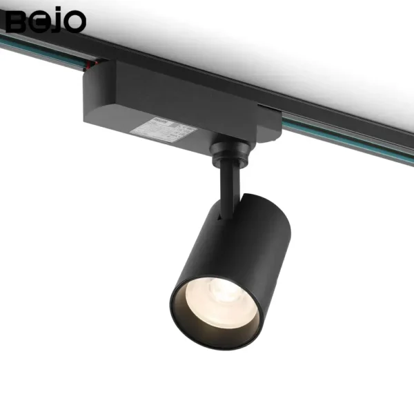bojo led track light BOJO 28W Commercial LED Track Light with PHILIPS COB Chip, CRI ≥ 90 High Color Rendering 3500K Spotlight (355° + 90° Adjustable)