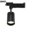 bojo led track lighting BOJO 28W Commercial LED Track Light with PHILIPS COB Chip, CRI ≥ 90 High Color Rendering 3500K Spotlight (355° + 90° Adjustable)